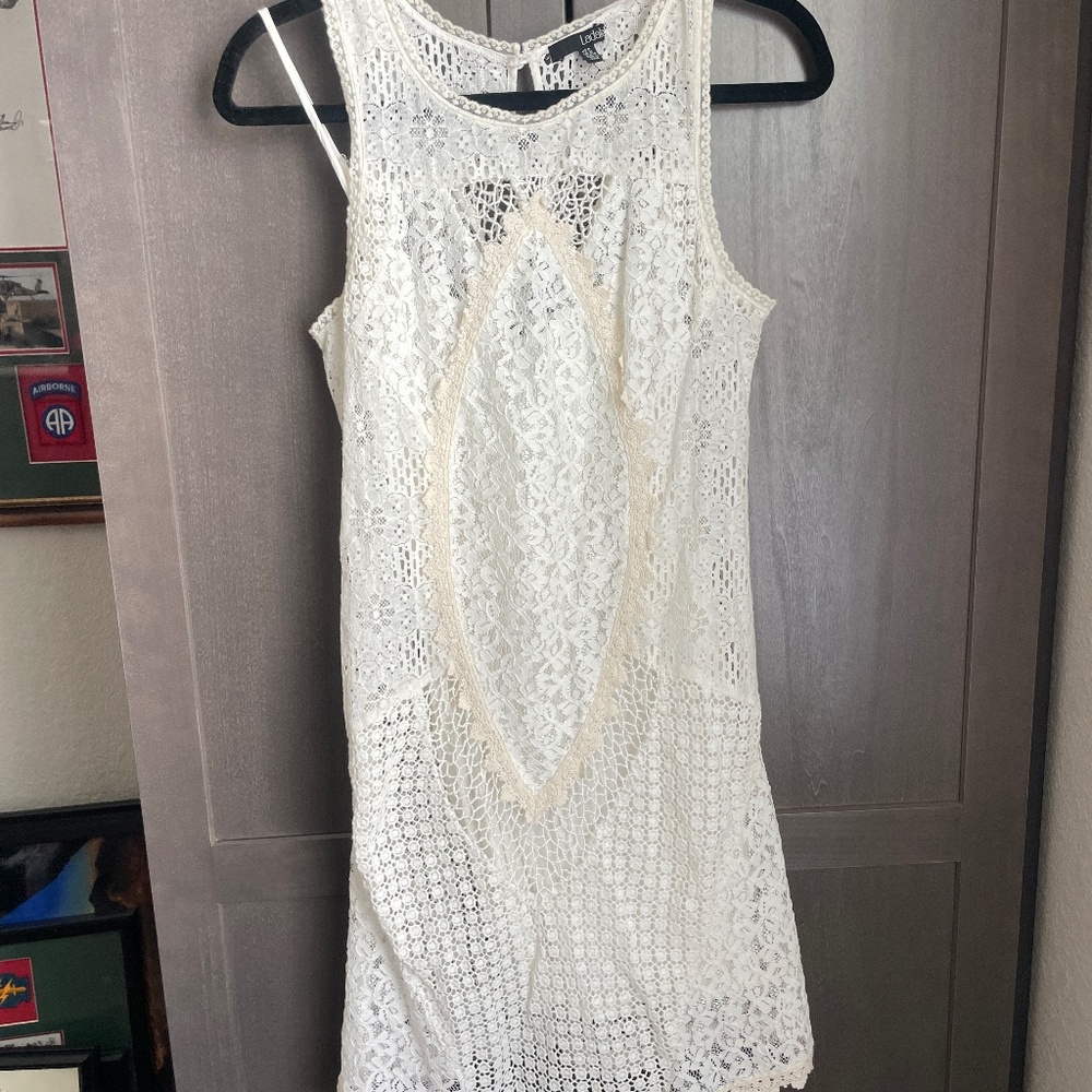 Ladakh  Crochet Dress with Nude Slip size 6